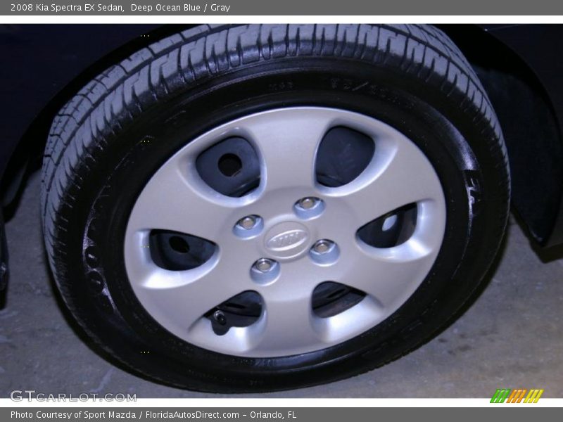 Deep Ocean Blue / Gray 2008 Kia Spectra EX Sedan