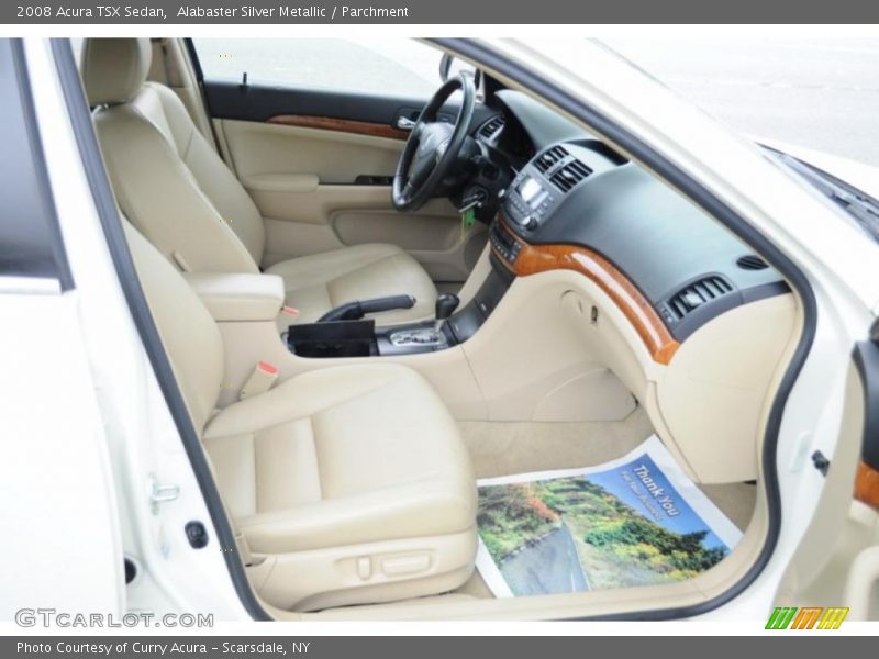 Alabaster Silver Metallic / Parchment 2008 Acura TSX Sedan