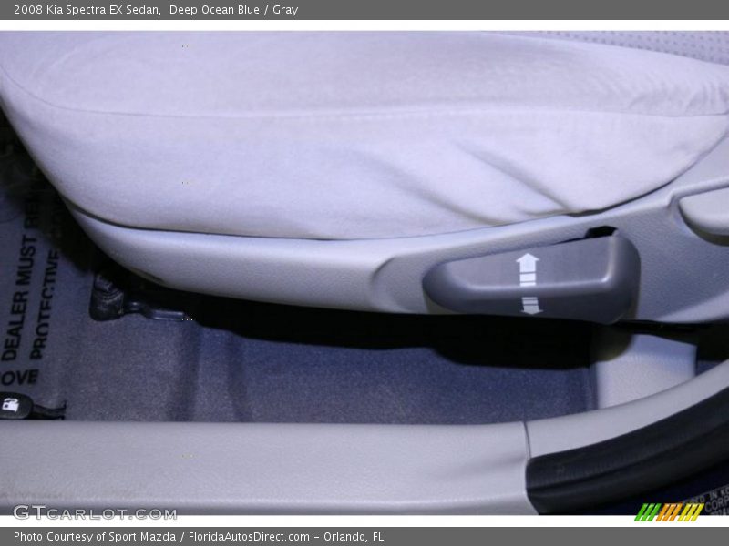 Deep Ocean Blue / Gray 2008 Kia Spectra EX Sedan