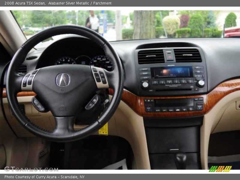 Alabaster Silver Metallic / Parchment 2008 Acura TSX Sedan