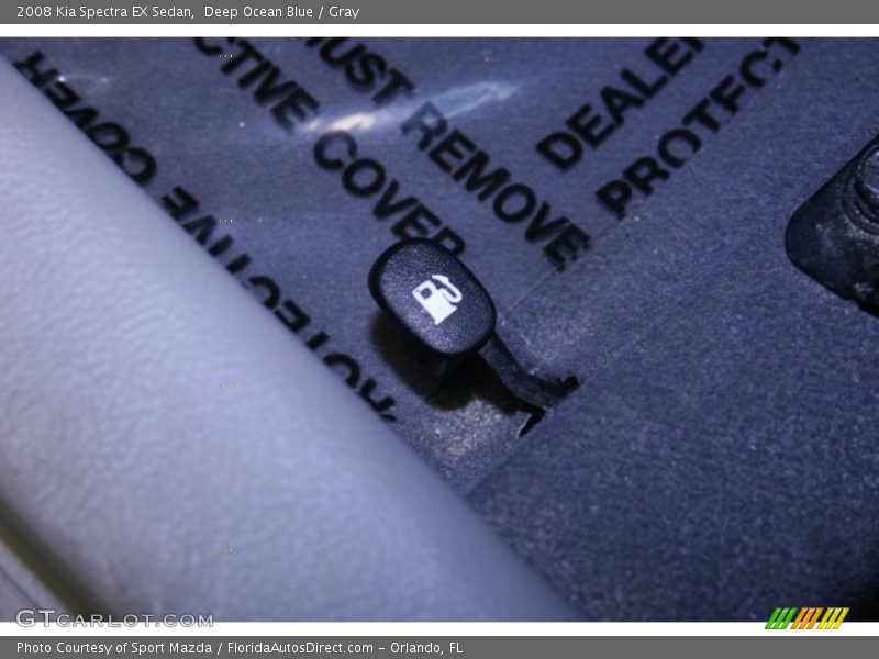 Deep Ocean Blue / Gray 2008 Kia Spectra EX Sedan