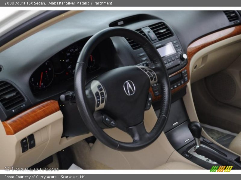 Alabaster Silver Metallic / Parchment 2008 Acura TSX Sedan