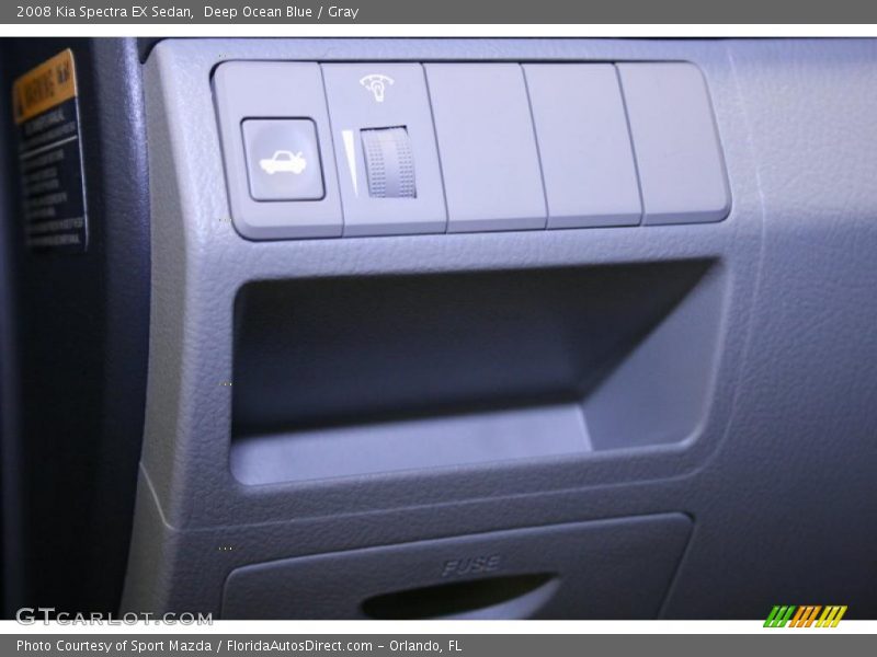 Deep Ocean Blue / Gray 2008 Kia Spectra EX Sedan