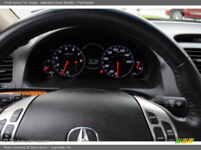 Alabaster Silver Metallic / Parchment 2008 Acura TSX Sedan