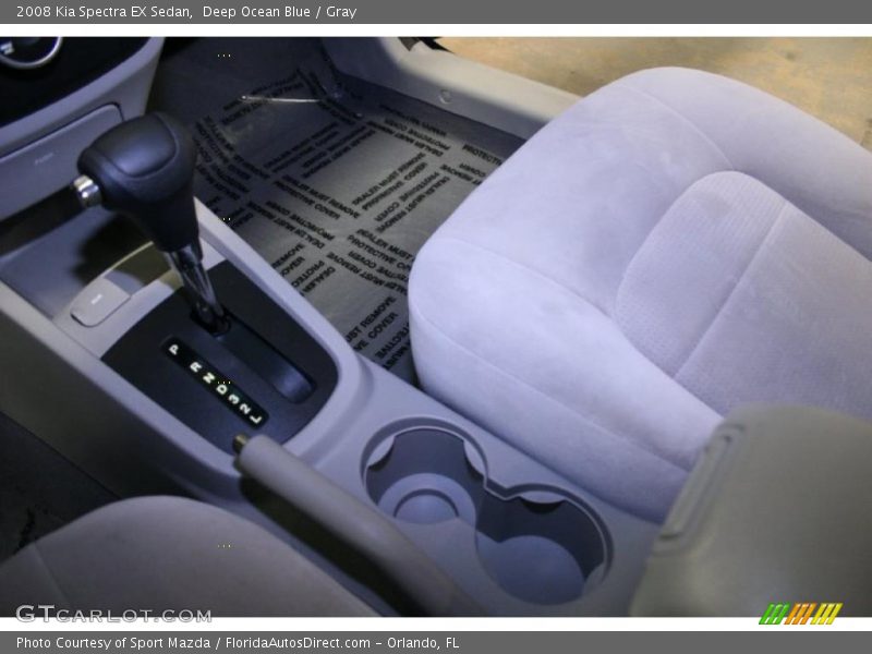 Deep Ocean Blue / Gray 2008 Kia Spectra EX Sedan