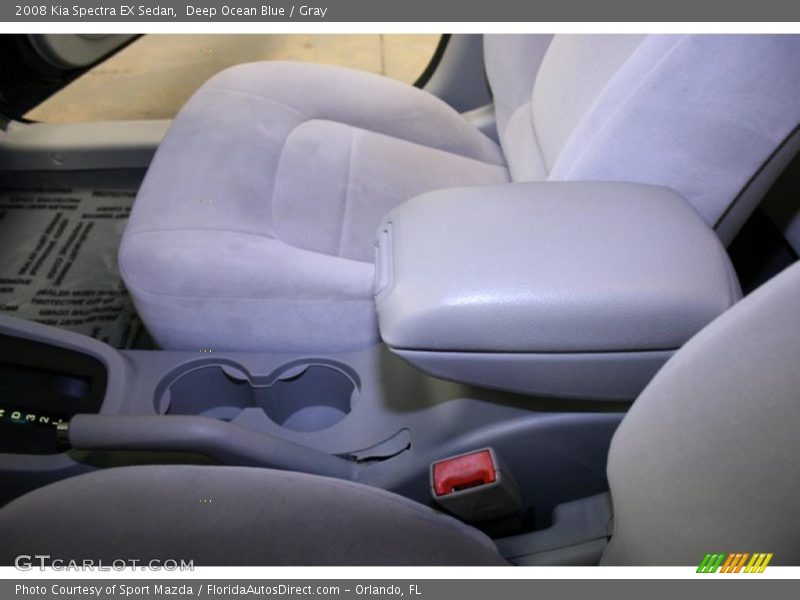 Deep Ocean Blue / Gray 2008 Kia Spectra EX Sedan