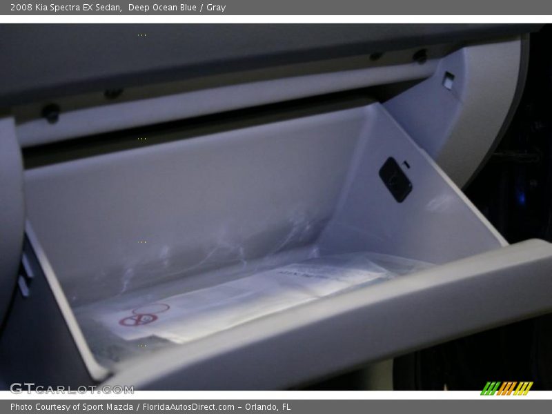 Deep Ocean Blue / Gray 2008 Kia Spectra EX Sedan