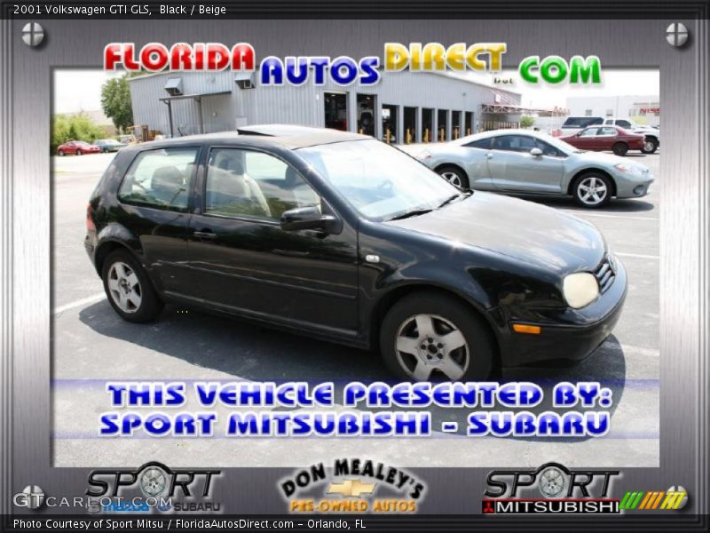 Black / Beige 2001 Volkswagen GTI GLS