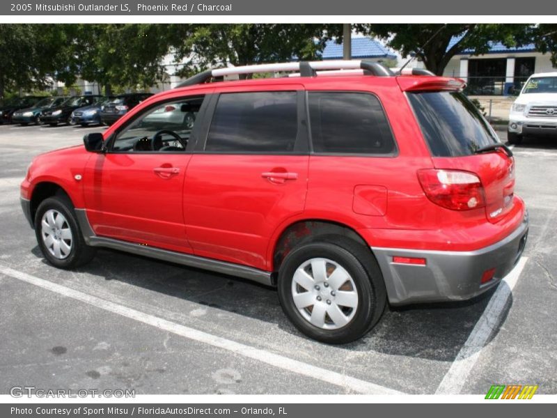 Phoenix Red / Charcoal 2005 Mitsubishi Outlander LS