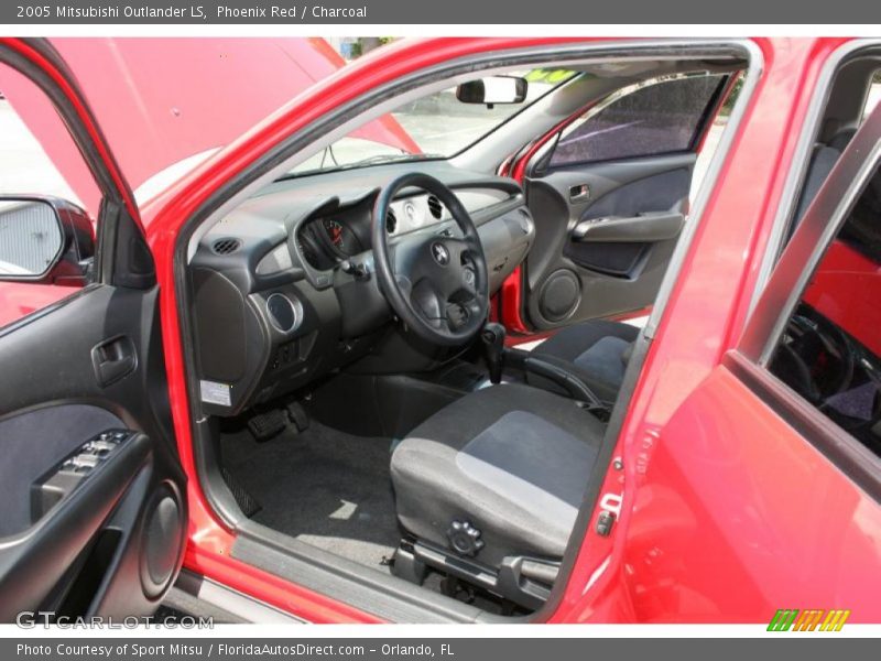 Phoenix Red / Charcoal 2005 Mitsubishi Outlander LS