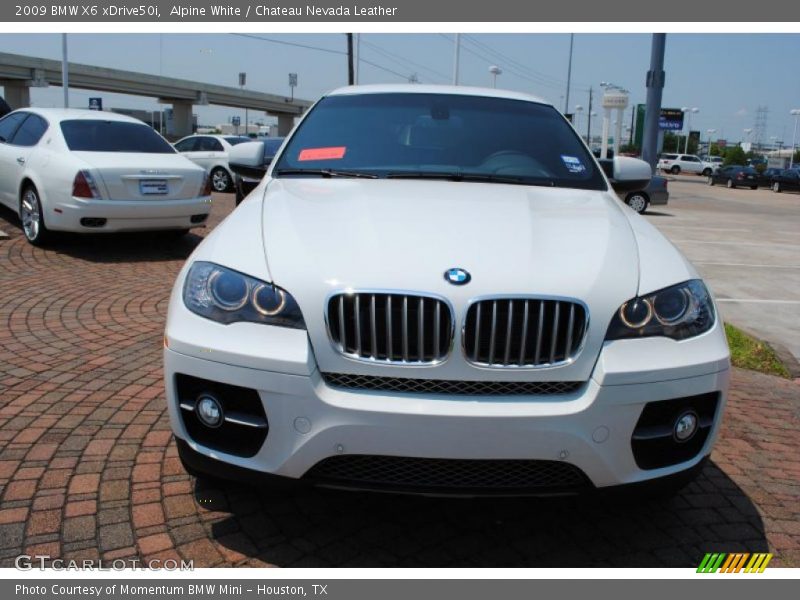 Alpine White / Chateau Nevada Leather 2009 BMW X6 xDrive50i