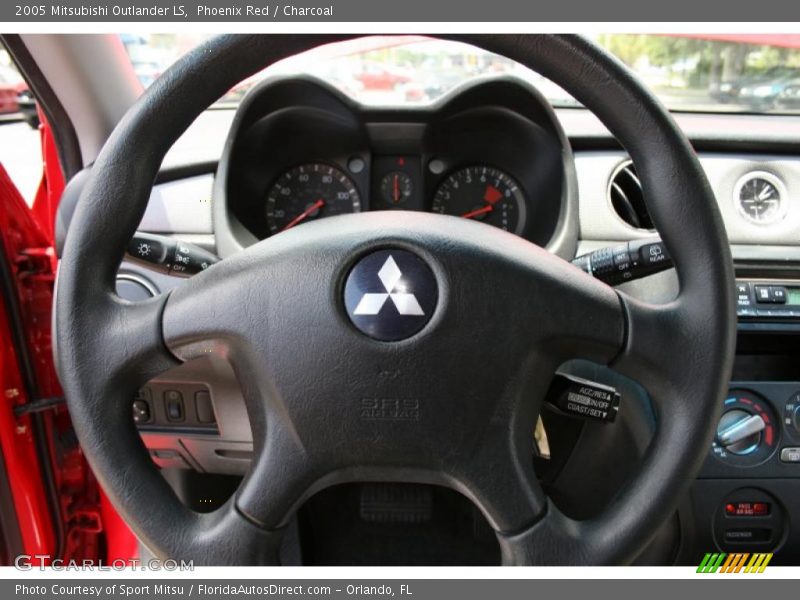 Phoenix Red / Charcoal 2005 Mitsubishi Outlander LS