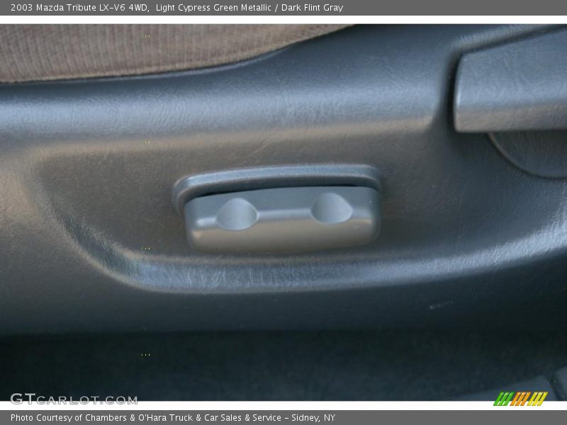 Light Cypress Green Metallic / Dark Flint Gray 2003 Mazda Tribute LX-V6 4WD