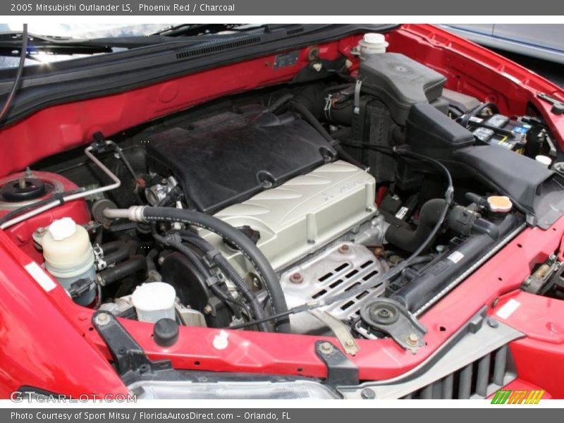 Phoenix Red / Charcoal 2005 Mitsubishi Outlander LS