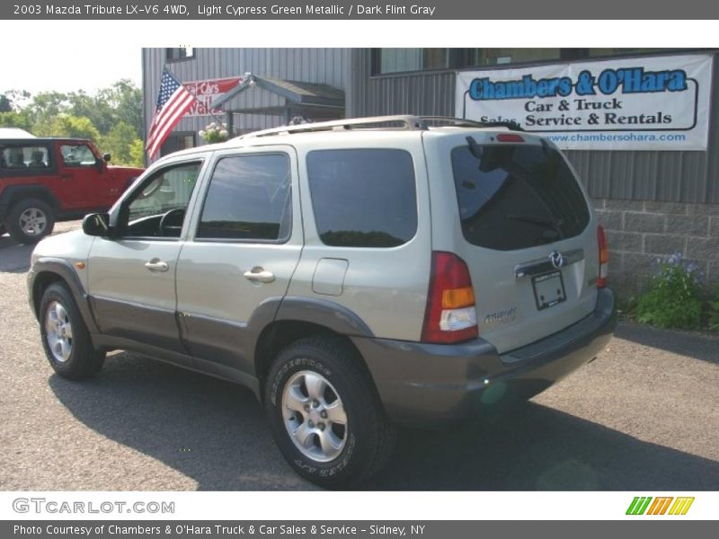Light Cypress Green Metallic / Dark Flint Gray 2003 Mazda Tribute LX-V6 4WD