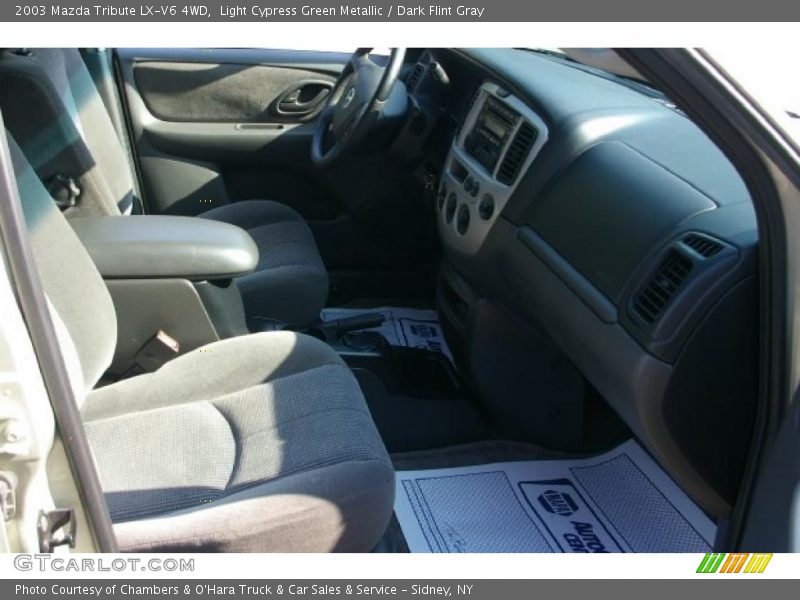 Light Cypress Green Metallic / Dark Flint Gray 2003 Mazda Tribute LX-V6 4WD