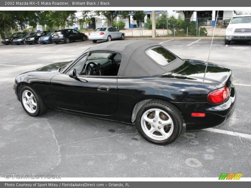 Brilliant Black / Black 2002 Mazda MX-5 Miata Roadster