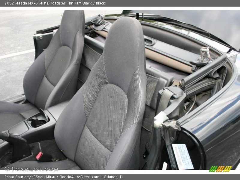 Brilliant Black / Black 2002 Mazda MX-5 Miata Roadster