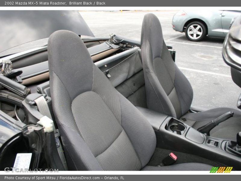 Brilliant Black / Black 2002 Mazda MX-5 Miata Roadster
