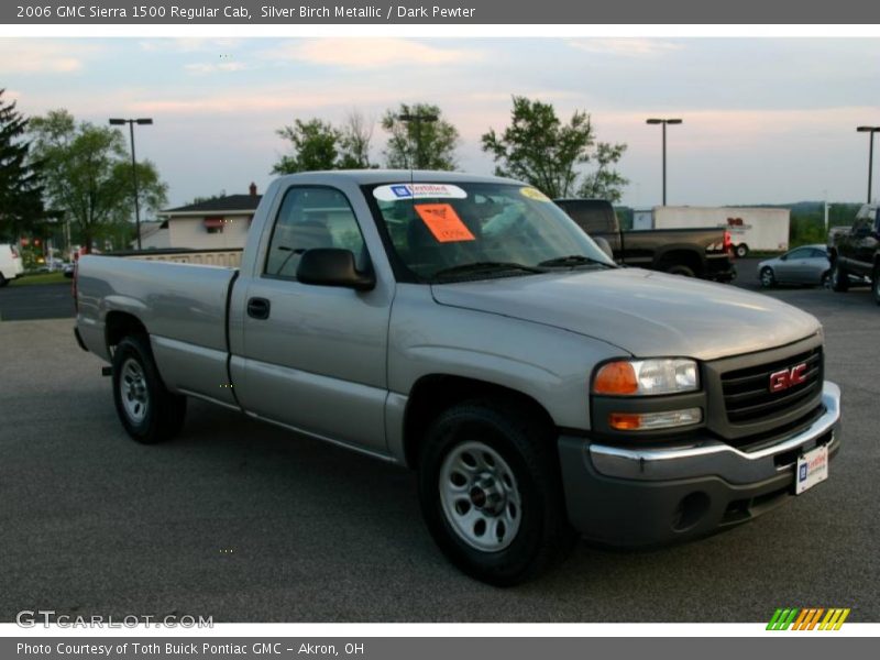 Silver Birch Metallic / Dark Pewter 2006 GMC Sierra 1500 Regular Cab