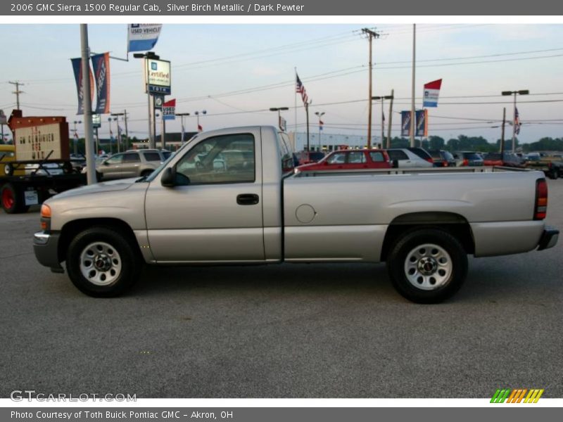 Silver Birch Metallic / Dark Pewter 2006 GMC Sierra 1500 Regular Cab