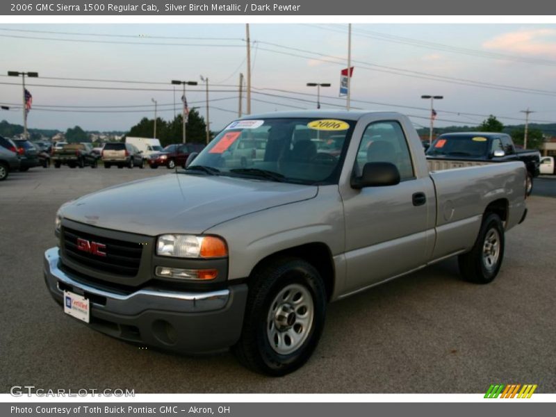 Silver Birch Metallic / Dark Pewter 2006 GMC Sierra 1500 Regular Cab