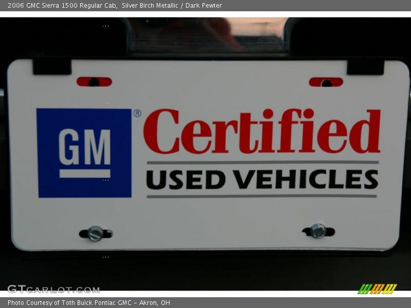 Silver Birch Metallic / Dark Pewter 2006 GMC Sierra 1500 Regular Cab