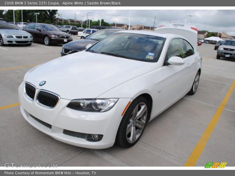 Alpine White / Saddle Brown/Black 2008 BMW 3 Series 335i Coupe