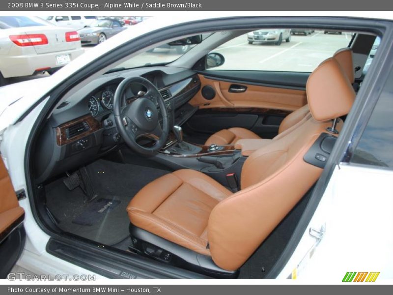 Alpine White / Saddle Brown/Black 2008 BMW 3 Series 335i Coupe