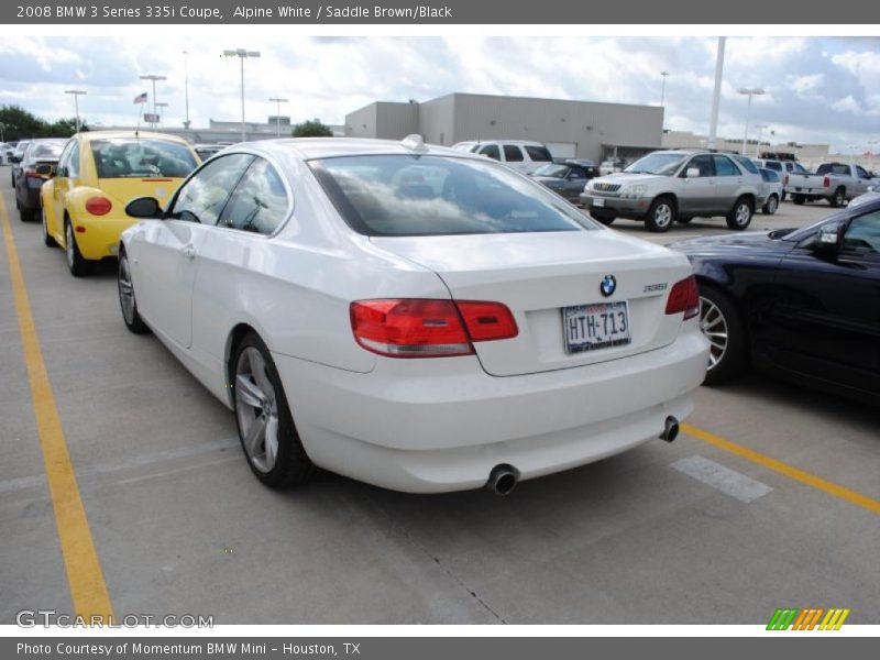 Alpine White / Saddle Brown/Black 2008 BMW 3 Series 335i Coupe