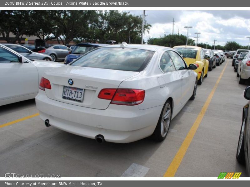 Alpine White / Saddle Brown/Black 2008 BMW 3 Series 335i Coupe