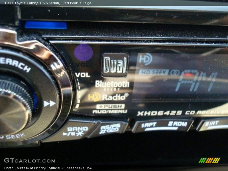 Red Pearl / Beige 1993 Toyota Camry LE V6 Sedan