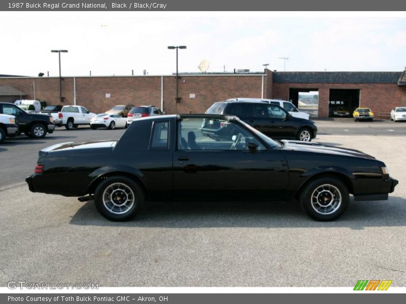 Black / Black/Gray 1987 Buick Regal Grand National