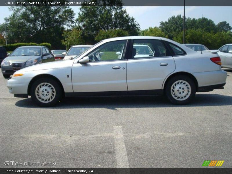 Bright Silver / Gray 2001 Saturn L Series L200 Sedan