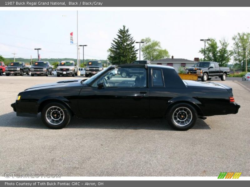 Black / Black/Gray 1987 Buick Regal Grand National
