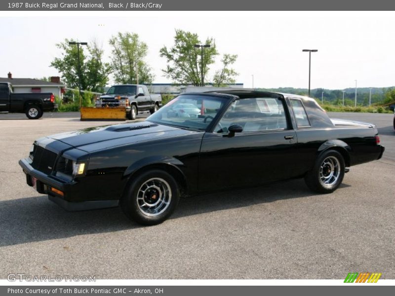 Black / Black/Gray 1987 Buick Regal Grand National