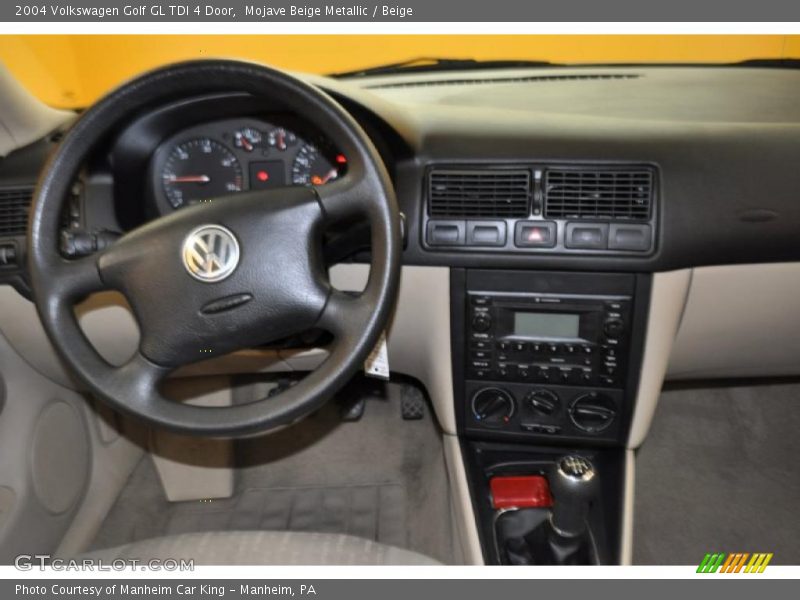 Mojave Beige Metallic / Beige 2004 Volkswagen Golf GL TDI 4 Door