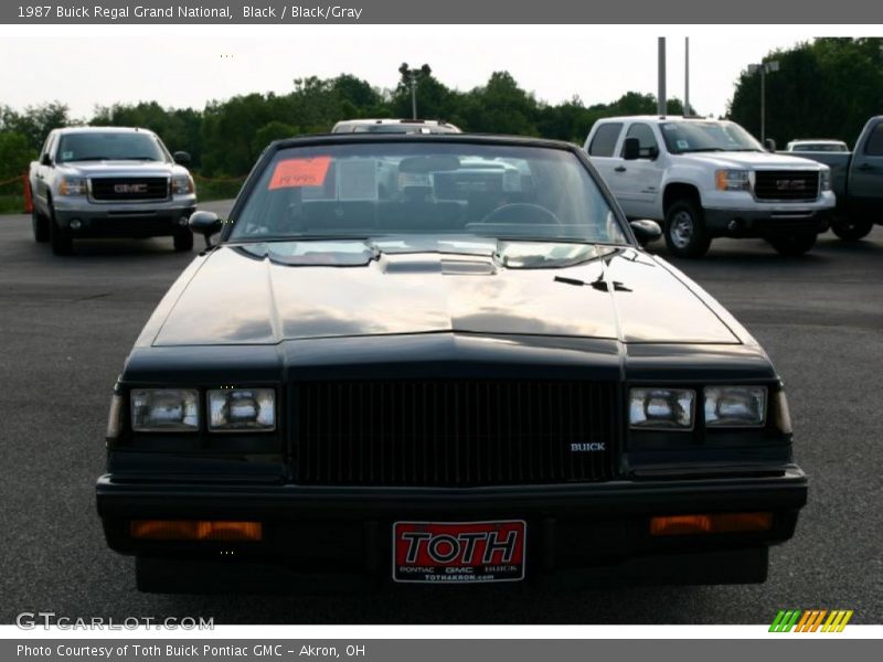 Black / Black/Gray 1987 Buick Regal Grand National