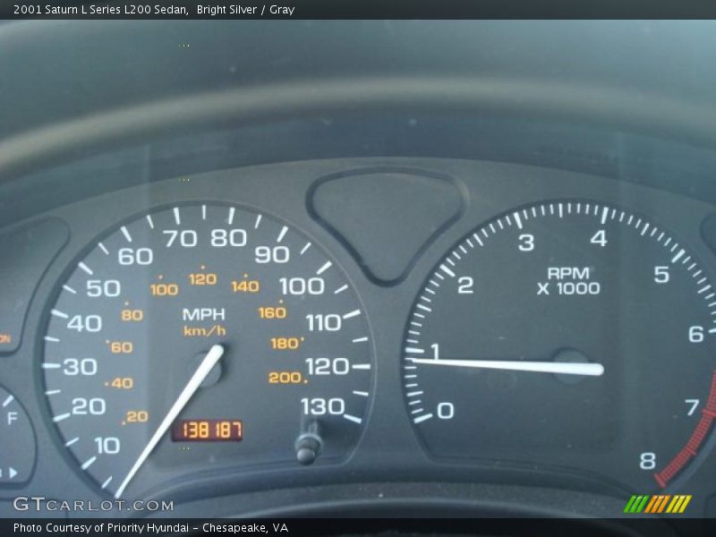 Bright Silver / Gray 2001 Saturn L Series L200 Sedan