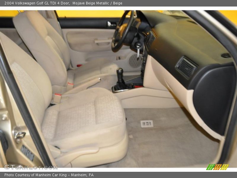Mojave Beige Metallic / Beige 2004 Volkswagen Golf GL TDI 4 Door