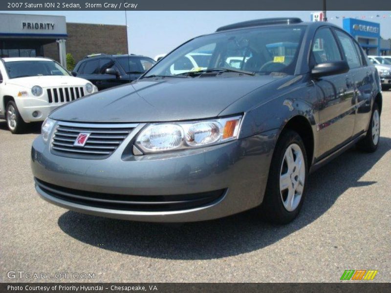 Storm Gray / Gray 2007 Saturn ION 2 Sedan