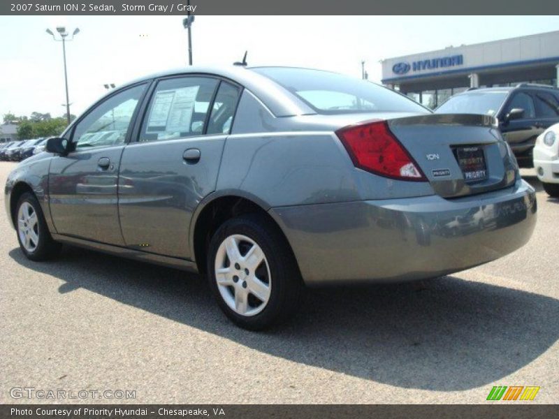 Storm Gray / Gray 2007 Saturn ION 2 Sedan