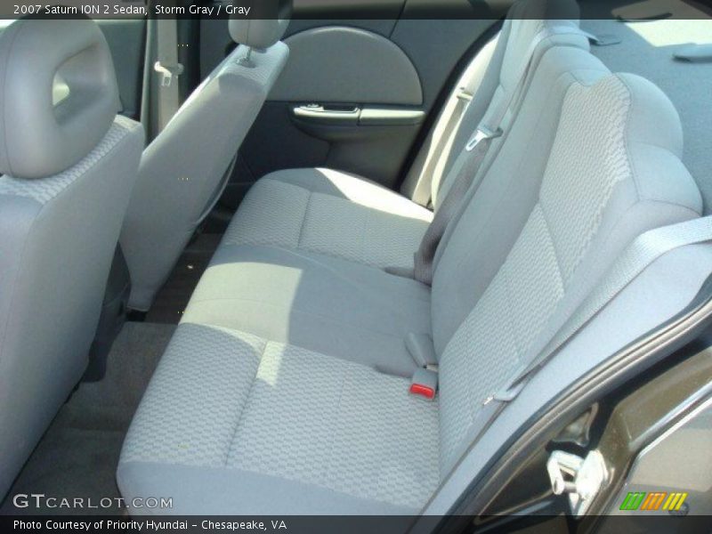 Storm Gray / Gray 2007 Saturn ION 2 Sedan