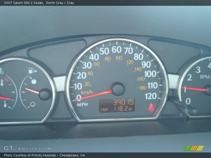 Storm Gray / Gray 2007 Saturn ION 2 Sedan