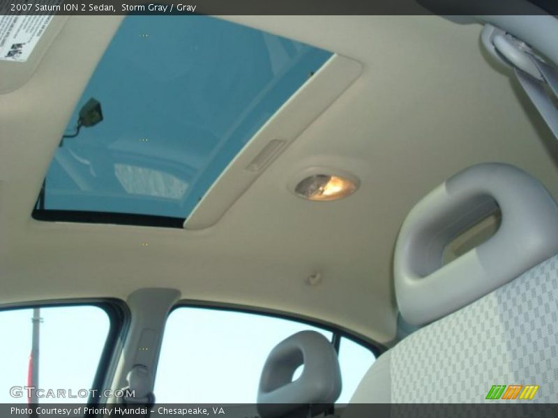 Storm Gray / Gray 2007 Saturn ION 2 Sedan
