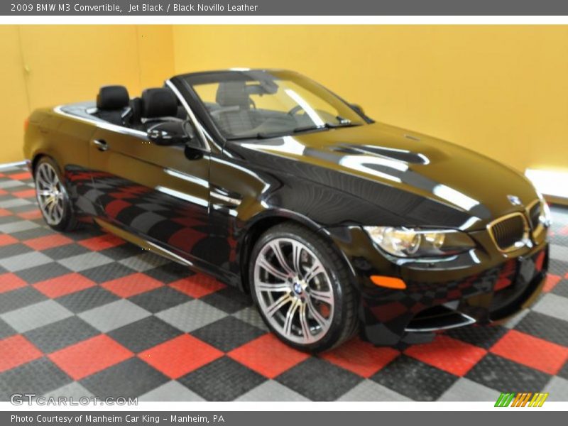 Jet Black / Black Novillo Leather 2009 BMW M3 Convertible