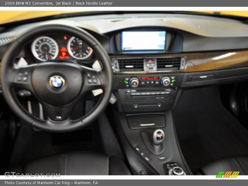 Jet Black / Black Novillo Leather 2009 BMW M3 Convertible