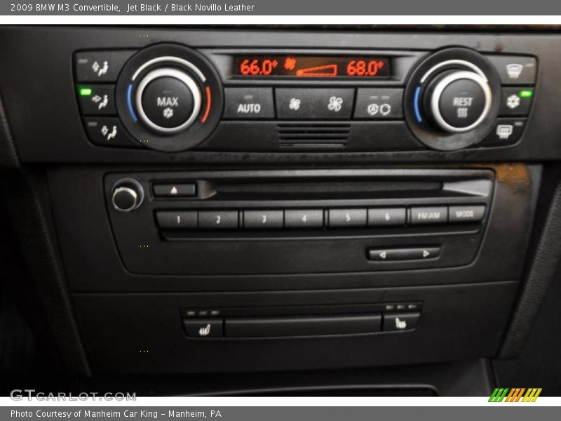 Jet Black / Black Novillo Leather 2009 BMW M3 Convertible