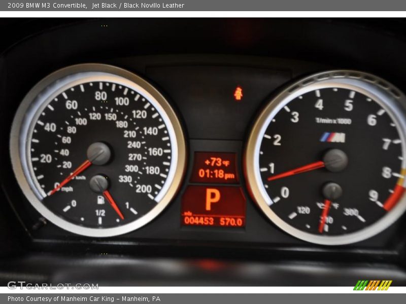 Jet Black / Black Novillo Leather 2009 BMW M3 Convertible