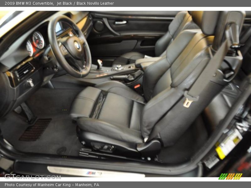 Jet Black / Black Novillo Leather 2009 BMW M3 Convertible